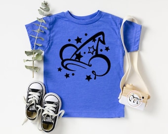 Sorcerer Mickey Mouse T-Shirt: Magic Kingdom Vacation Tee, Disneyworld Shirt, Disneyland Tee, Disney Kids Shirts