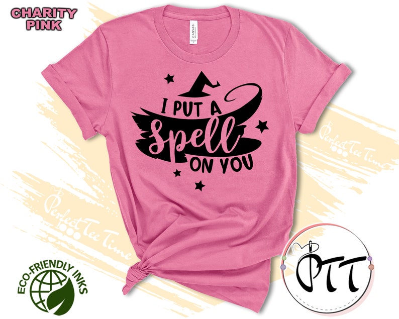 I Put A Spell On You Halloween Shirt Hocus Pocus Halloween Witch Shirt Mens Kids Women Funny Halloween Tee Womens Halloween Shirts