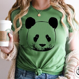 Panda Shirt, Cute Panda Bear Shirt, Bear T-Shirt, Panda T-Shirt For Men Women And Kids, Animal Shirt, Graphic Tee, Womens Bear Shirt