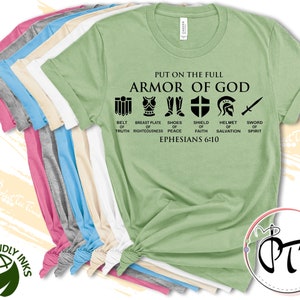 Armor of God Shirt: Ephesians 6 Christian Tee