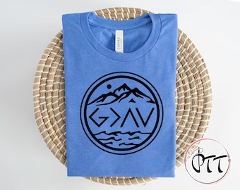 God Is Greater Graphic Tee: Christian Faith Shirt, God Is Greater Than The Highs And Lows Shirt