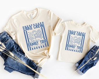 Lake Shirt, Custom Lake Crew Family Vacation Trip Shirts, Personalized Lake Matching Group Shirts, Friends Lake Travel Shirt