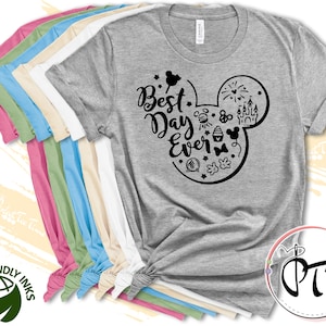 Disney Shirts, Best Day Ever Disney Shirt, Disney Family Vacation Shirts, Disneyland Shirt, Disneyworld Family Shirts