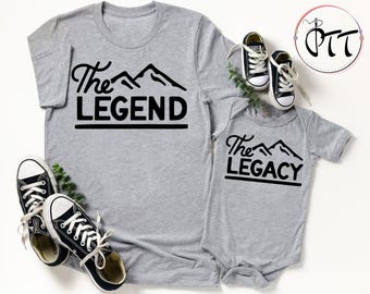 Legend Legacy Matching Shirts: Father Son Outfit, Fathers Day Shirts