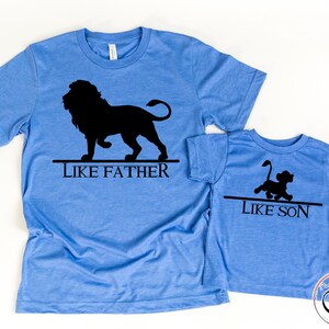 Lion King Shirts, Like Father - Like Son Shirts, Disney Matching Shirt, Father and Son Shirts, Father's Day Gift, Daddy and Me Shirt