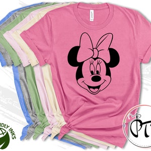 Minnie Mouse Disney Shirt, Womens Disney Minnie Shirt, Minnie Mouse Shirt For Girls, Disney Kids