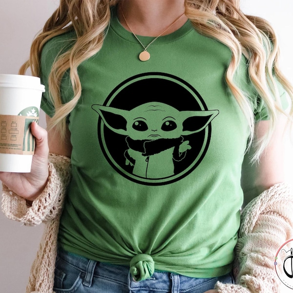 Chemise bébé Yoda, chemises Star Wars, chemise Disney, chemise famille Disney, chemise Yoda, chemise Disneyworld, t-shirt Disneyland