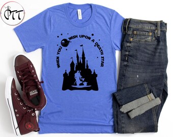 When You Wish Upon A Death Star Shirt, Disneyworld Shirt, Disneyland, Galaxys Edge Shirt, Mandalorian Shirt, Baby Yoda, Star Wars Shirts