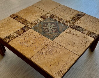 Unique coffee table, mosaic coffee table, concrete coffee table, small coffee table, marble coffee table, stone coffee table