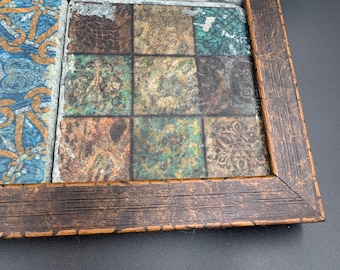 Bohemian Moroccan Tile Wall Mirror-Ideal Wedding or Custom Gift, Unique Decor for Aesthetic Room or New Home,Perfect for Personalized Spaces