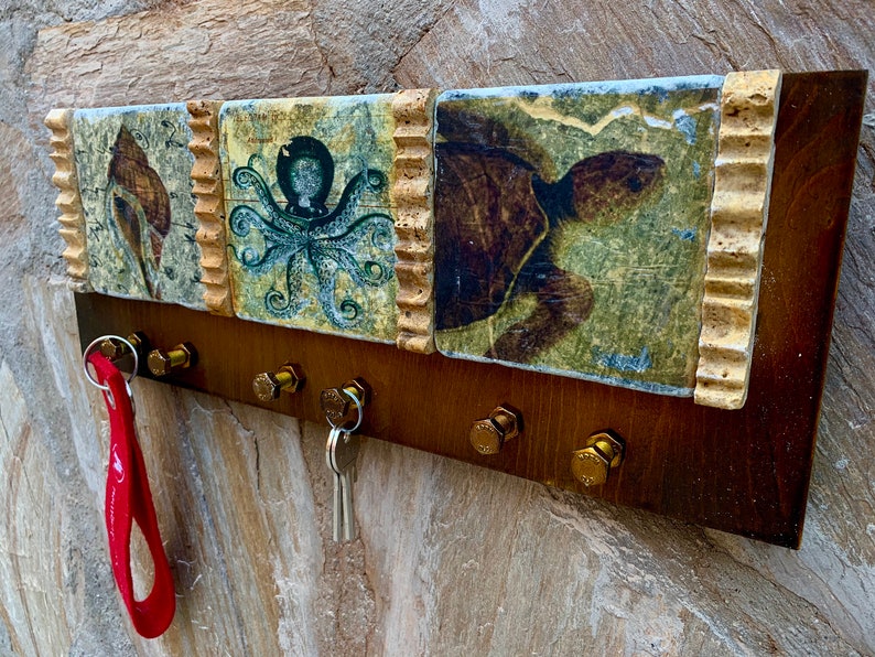 Key holder for wall Wall key holder Coastal home décor Key Etsy