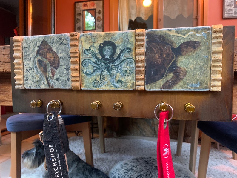 Key holder for wall Wall key holder Coastal home décor Key Etsy