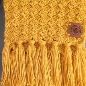 Summer Yellow shade  crochet scarf!