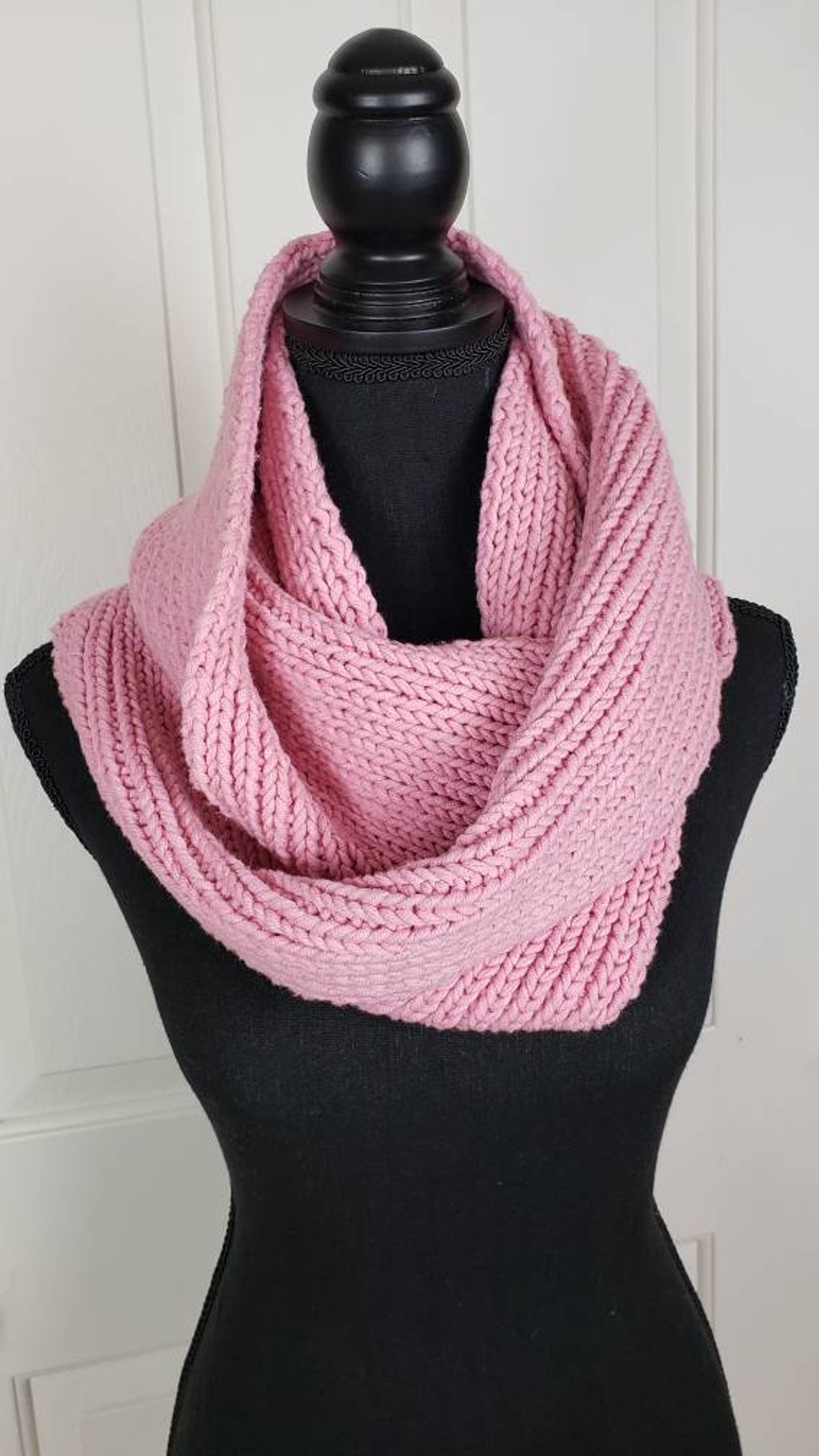 Pretty in Pink Infinity Scarf Ultra Cozy Stylish Scarf Etsy