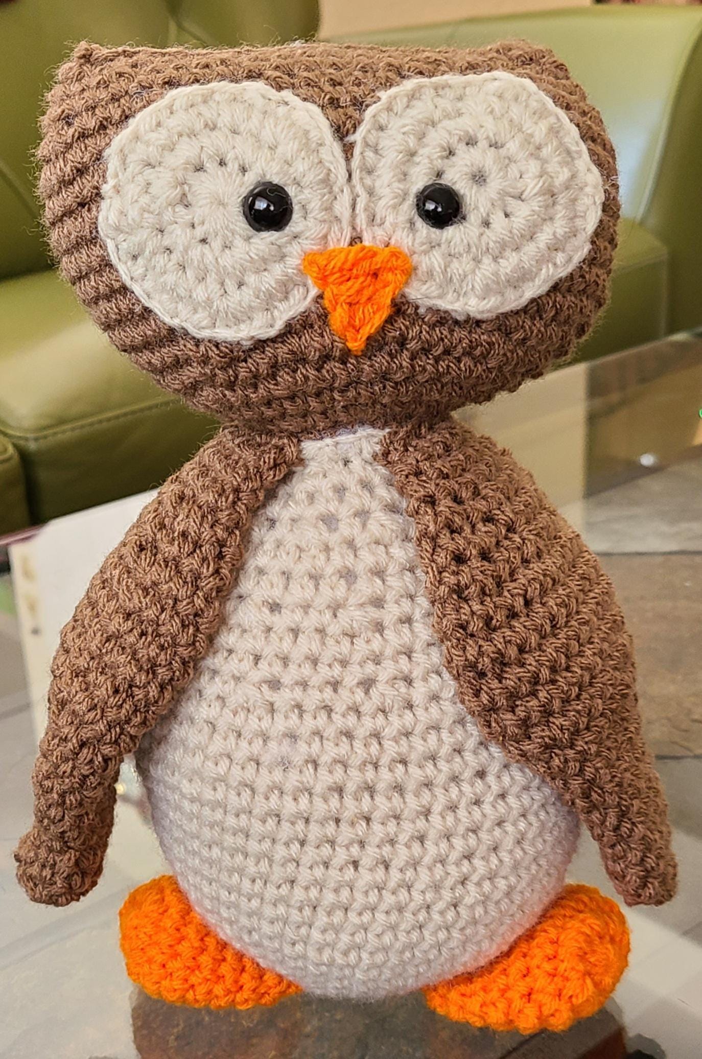 Oscar the Owl amigurumi toy