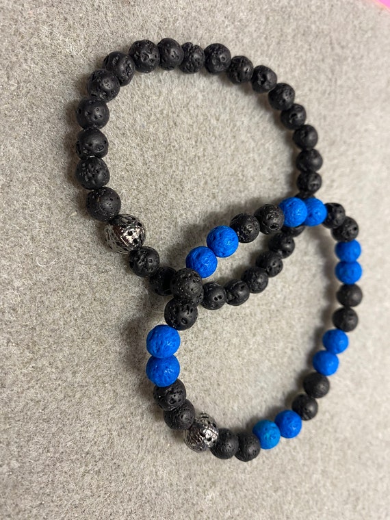 LAVA Rock Beads HANDMADE BRACELET, Unique Simple Design Oil