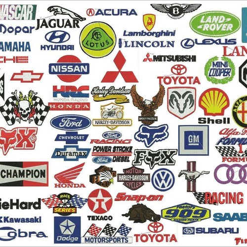225 Car Companies Pes/jef Brand Pes Logos Embroidery Designs - Etsy Canada