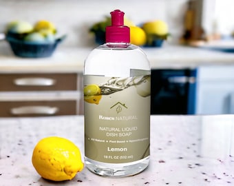 Lemon Natural Dish Soap: Vegan, Plant-Based Home Cleaner