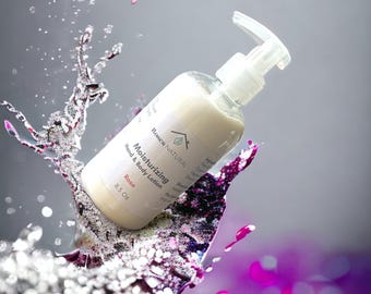 Organic Shea & Mango Butter Lotion: Rose Essential Oil, 24-Hour Hydration