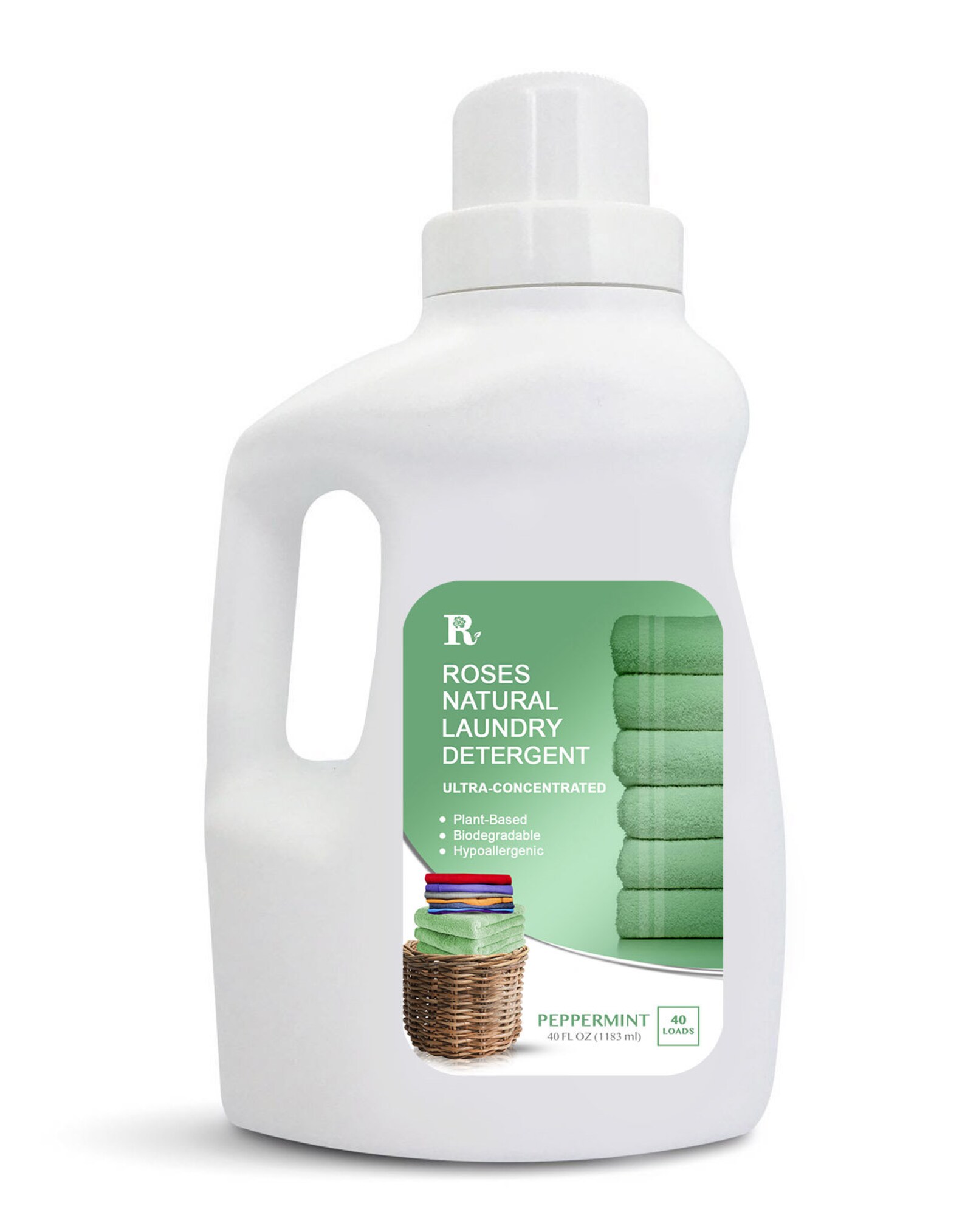 Peppermint Laundry Detergent, Natural Laundry Detergent, Organic