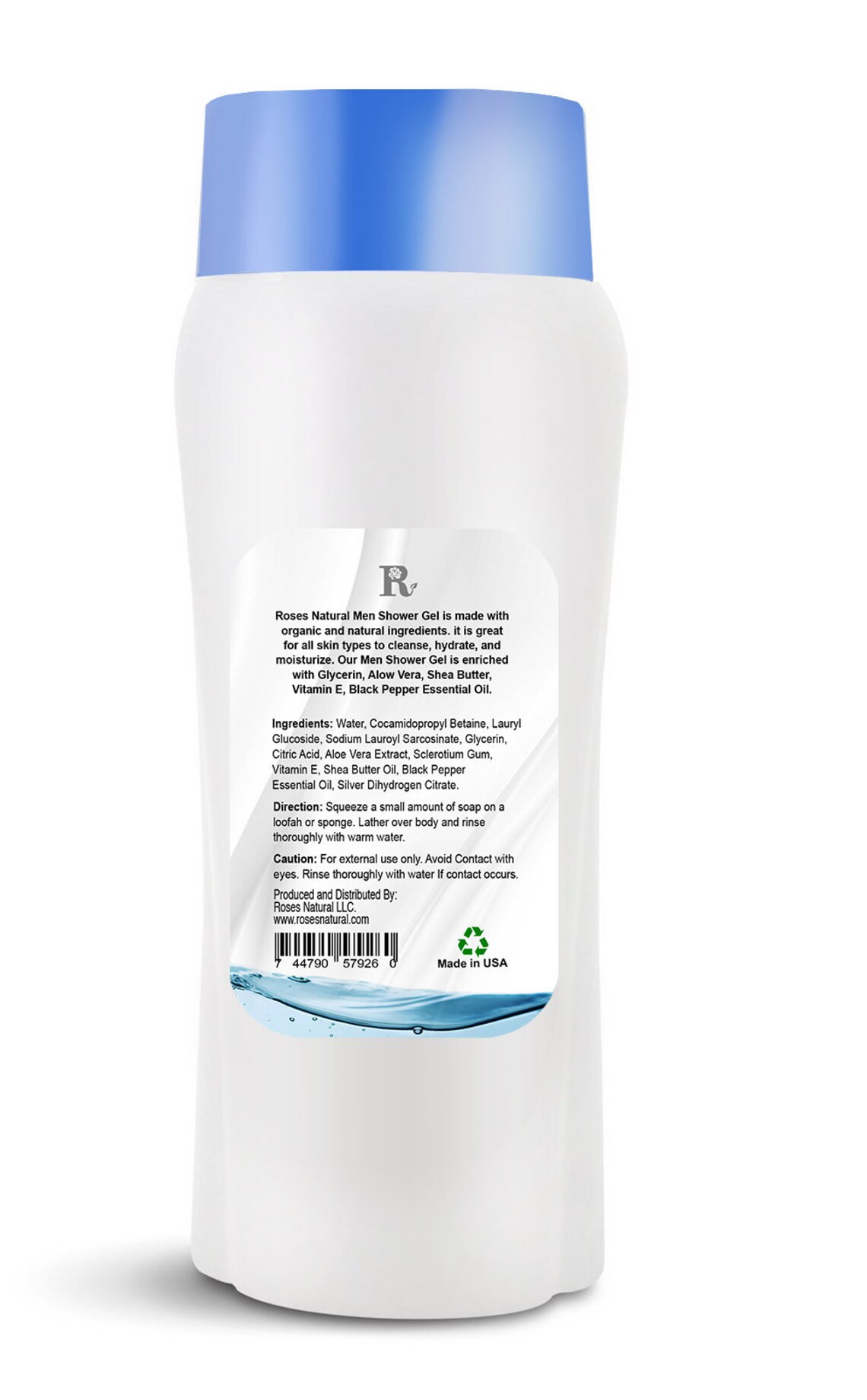 Black Pepper Shower Gel, Men Shower Gel, Natural Shower Gel, Vegan Shower Gel, Natural Body Wash