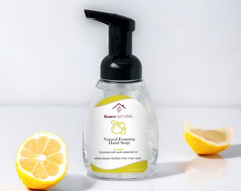 Natural Lemon Foaming Hand Soap: Plant-Based, Essential Oils