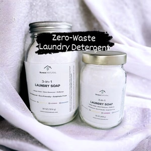 Eco-friendly Laundry Soap 16 OZ | Lavender Laundry Soap| Laundry Detergent |3-IN-1 Laundry Soap | Zero-Waste Laundry Soap | Natural Laundry