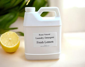 Fresh Lemon Laundry Detergent: Natural Plant-Based HE Soap