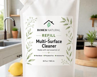 Natural Lemon Eucalyptus Multi-Surface Cleaner - 36 oz Refill Pouch