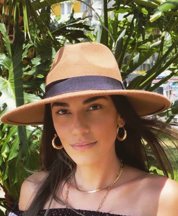 Wide Brim Fedora Hat-panama hat-women fedora hat-