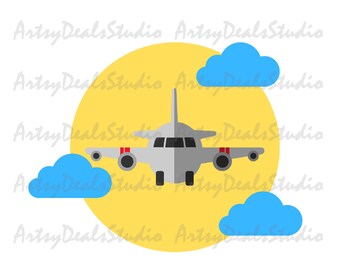 Airplane PNG, Sublimation Design (Digital Download)
