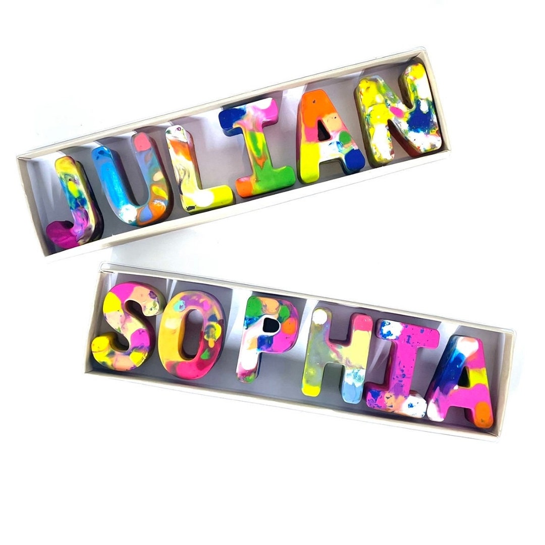 Name Crayons for Kids Birthday Kids Crayon Set Gift Personalized Name