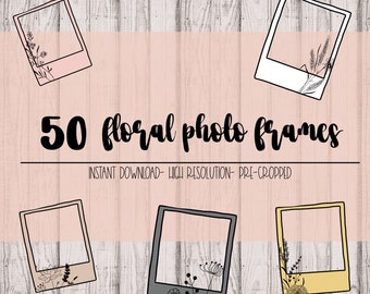 50 Instax geïnspireerde bloemen fotolijst