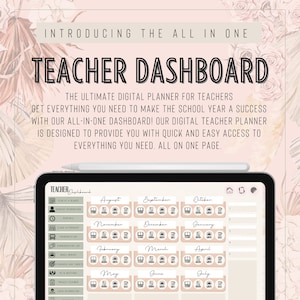 Digital Teacher dashboard, Digital Teacher Planner,