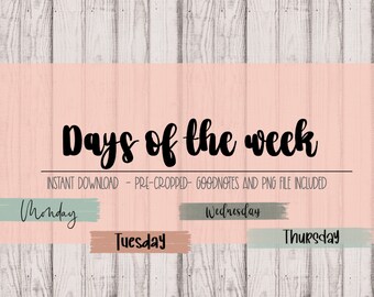 Pastel Dagen van de Week Scripts
