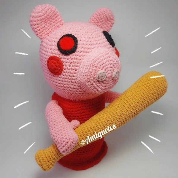 Piggy Roblox Amigurumi Pattern Espagnol/Anglais