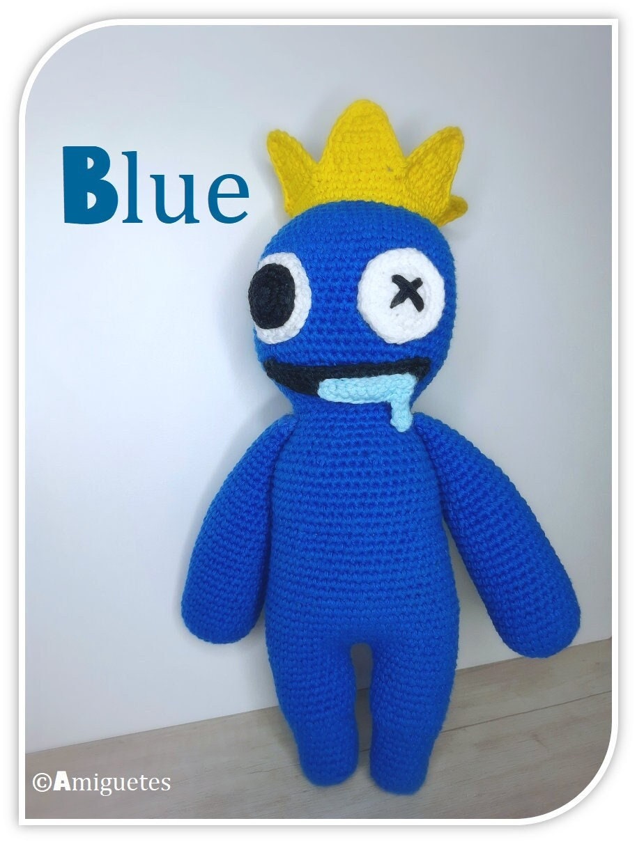 Rainbow Friends Blue PDF Pattern. DIY Roblox Monster Felt Pattern