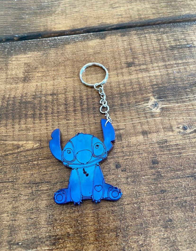 Stitch Keychain Etsy
