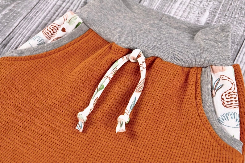 Waffle knit jersey 0.5 m made of 100% cotton fabric, plain cotton jersey image 6