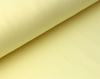 Jersey Uni 0.5 Meter Cotton Pastel Yellow