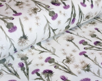 Jersey Wildblumen OEKOTEX 100 92 % Baumwolle, Family Fabrics, Jersey Wintermotiv
