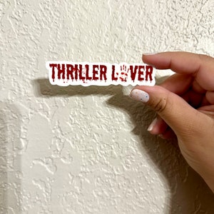 Thriller Lover Sticker, Thriller Suspense Mystery Reader, Booktok, Bookstagram, Bücherwurm Sticker, Kindle Sticker