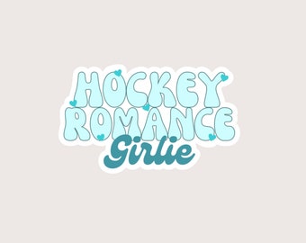 Hockey romance girlie stickers, holographic, hockey romance era, sports romance, booktok, bookstagram, bookish stickers
