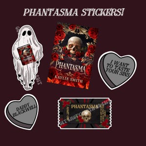 Phantasma Aufkleber, Eintrittskarte, Daddy Blackwell, Kindle Aufkleber, Dark Fantasy Romanze, Buchliebhaber, Nekromant, Geist Aufkleber