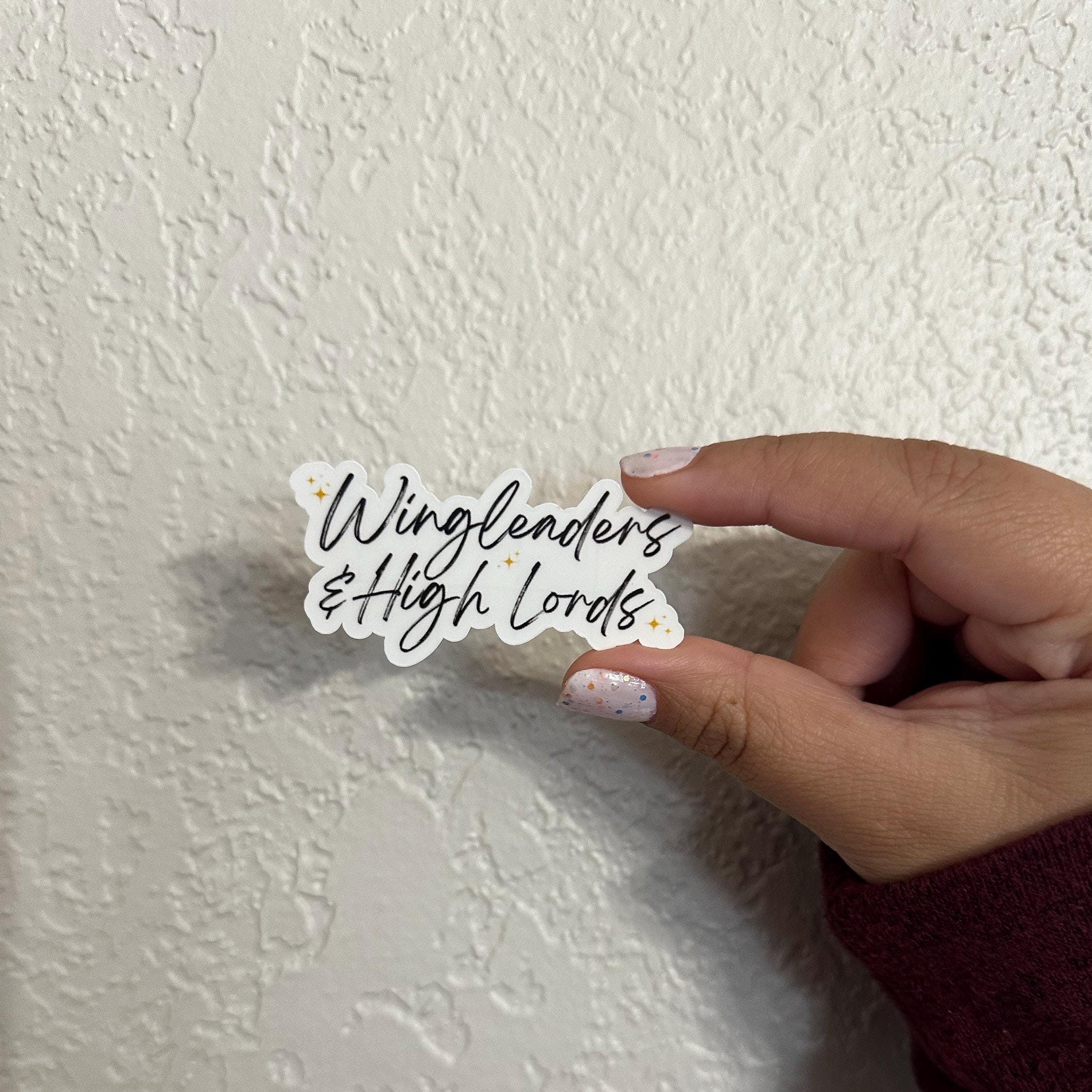 Wingleaders & High Lords sticker, bookish sticker, fourth wing, iron flame inspired sticker, Acotar inspired, bat boys sticker