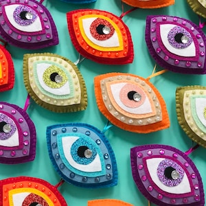 Felt eye decoration