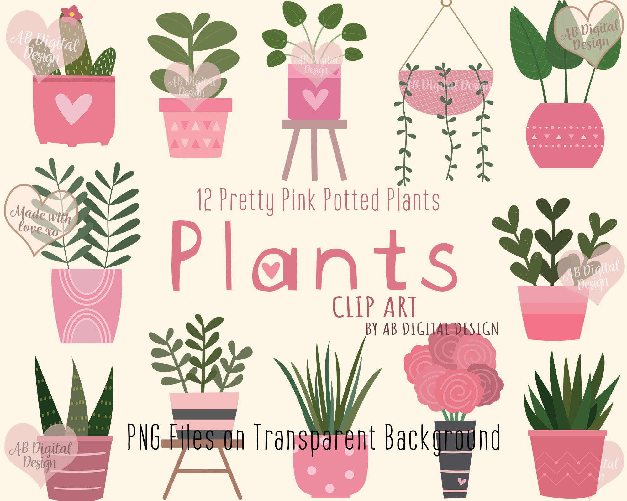 Mothers Day Flower Pot Clip Art