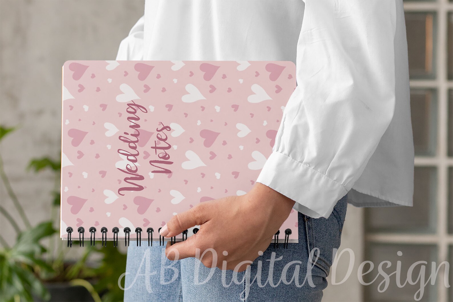 Valentine Love Hearts Digital Paper | Red & Pink Boho Hearts ...