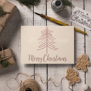 Christmas Tree Clipart Modern Christmas Clipart Festive Season Boho Scandi Christmas PNG Files image 6
