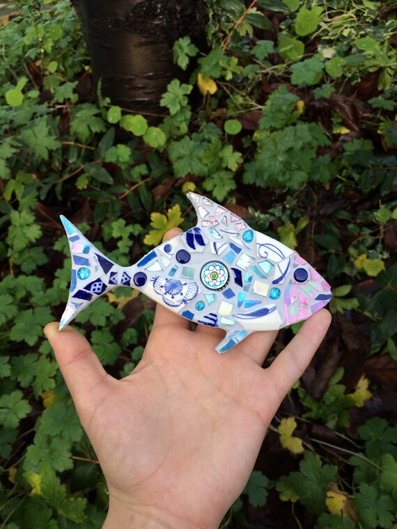 Mosaic Fish Mosaic Art Fish Artwork Quirky Mosaic | Etsy
